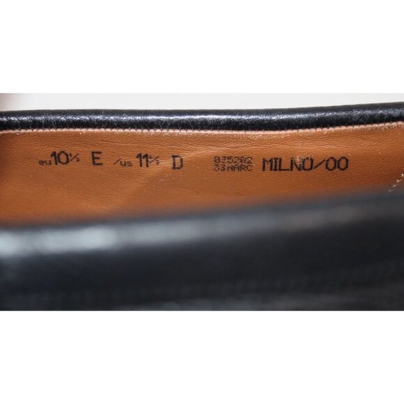 Bally Micson Men's Black Pebbled Leather Oxford Shoes Driving Loafer Slip 11.5 D - Picture 9 of 14